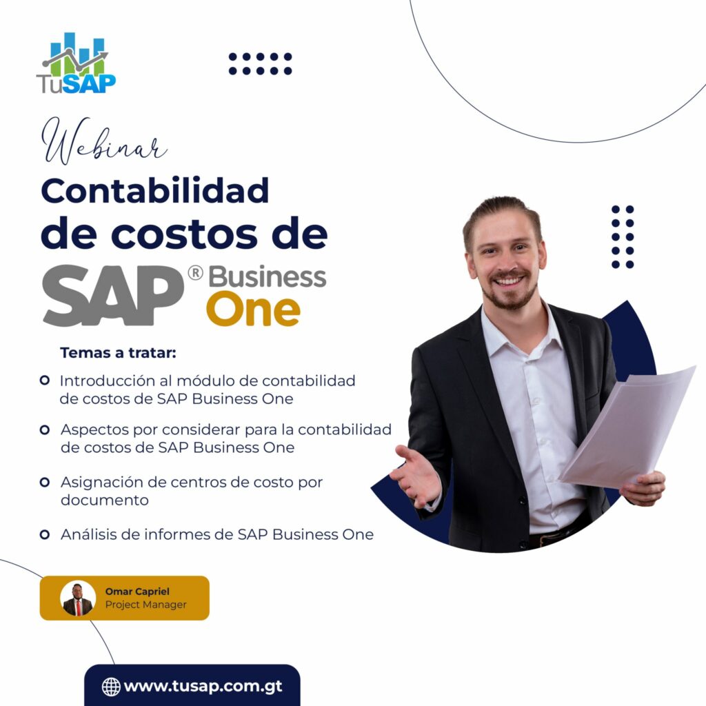 Webinar Contabilidad de costos de SAP Business One